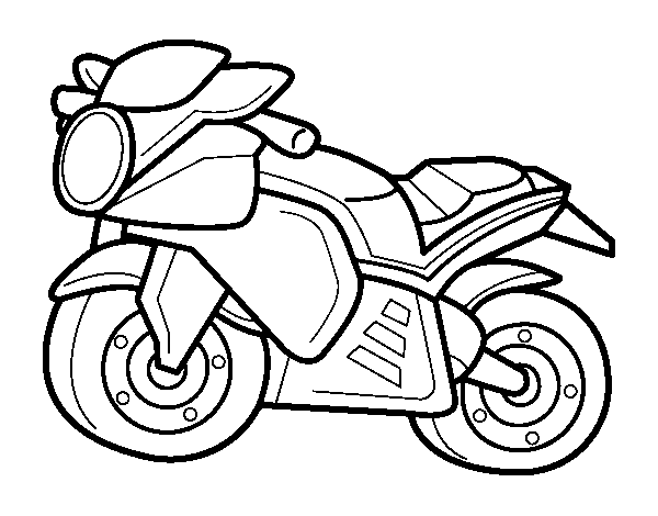 Desenho de Moto espacial para Colorir - Colorir.com